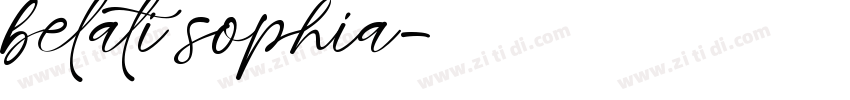 belati sophia字体转换